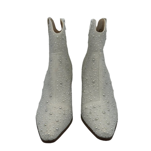 Betsey Johnson Emory Rhinestone Western Boot Size 8 - Picture 5 of 12